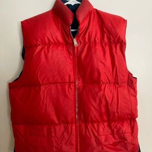 Reversible red/blue vest. Back to the future/ Marty McFly.  SiZe large